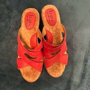 B.O.C. Leather Slides Size 7